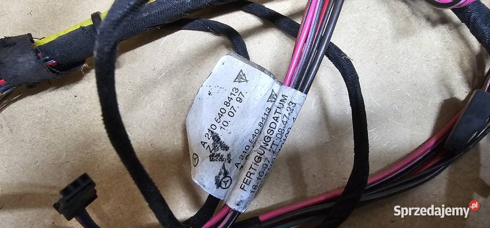 Wiązka drzwi lewy prawy tył mercedes w210 Rok produkcji 1997 Zbąszyń sprzedam