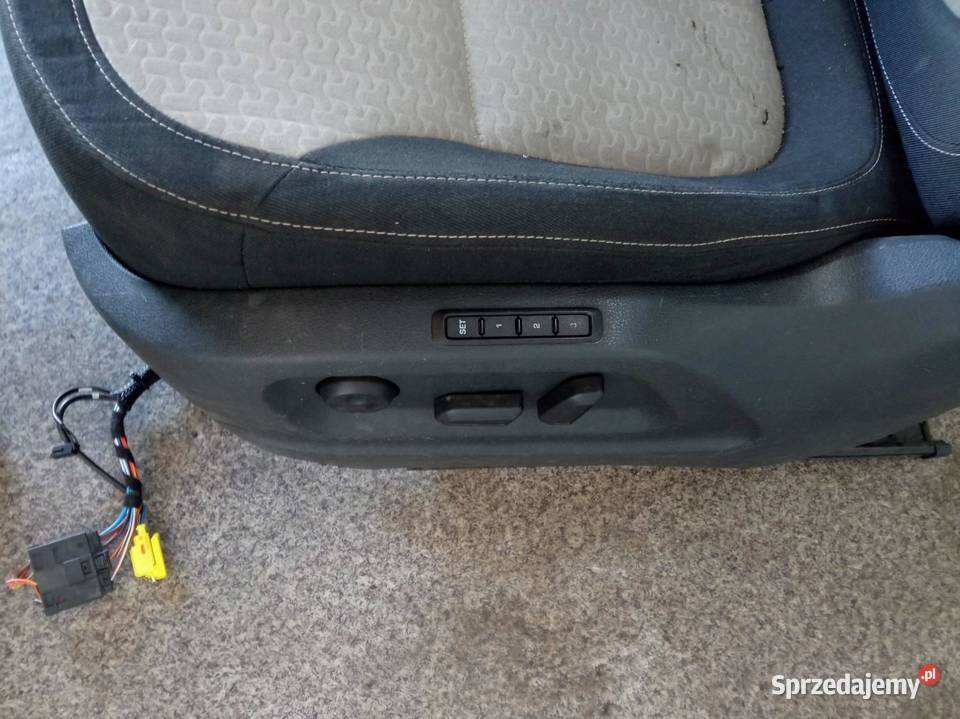 FOTELE PRZÓD KANAPA ELEKTRYCZNY GRZANE KOMPLET