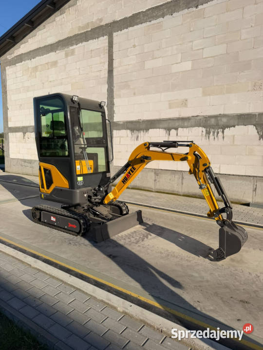 Minikoparka HY16 1600 16 t 3 łyżki NOWA 25 Rudolfowo