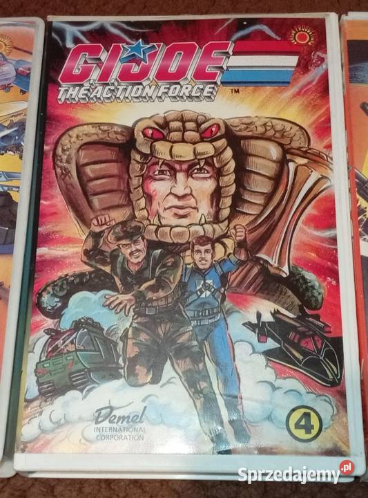 Kaseta VHS GIJoe 4 animacja lata 80 90 lektor Oświęcim