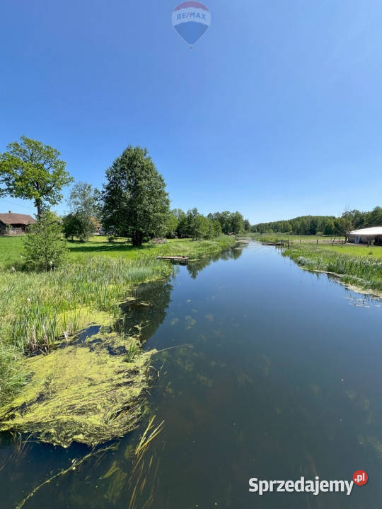 Działka 2300 m z linią brzegową rzeki Mazury warmińsko-mazurskie Wesołowo