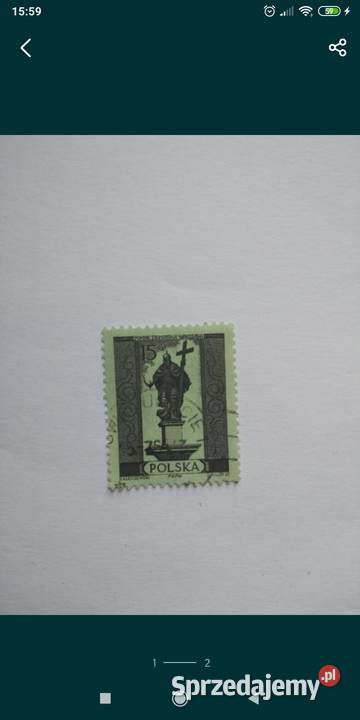 Znaczek pomnik Warszawy Filatelistyka