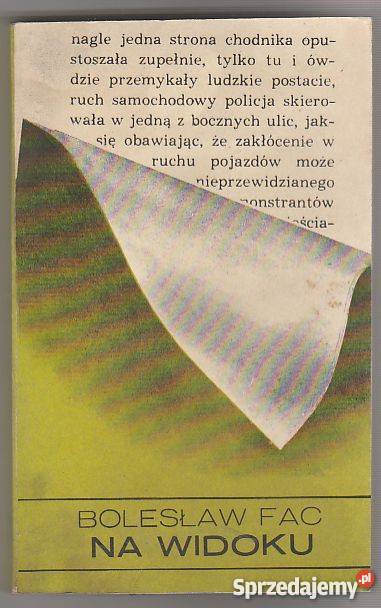 7472 NA WIDOKU BOLESŁAW FAC Proza i poezja małopolskie