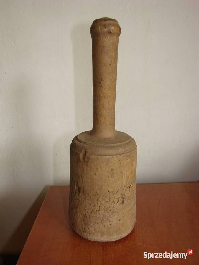 stary drewniany tłuczek Rękodzieło