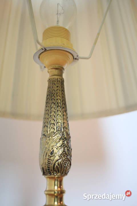 Piękne lampa stołowa klasyczna bogate zdobienie Oświetlenie Pszczyna sprzedam