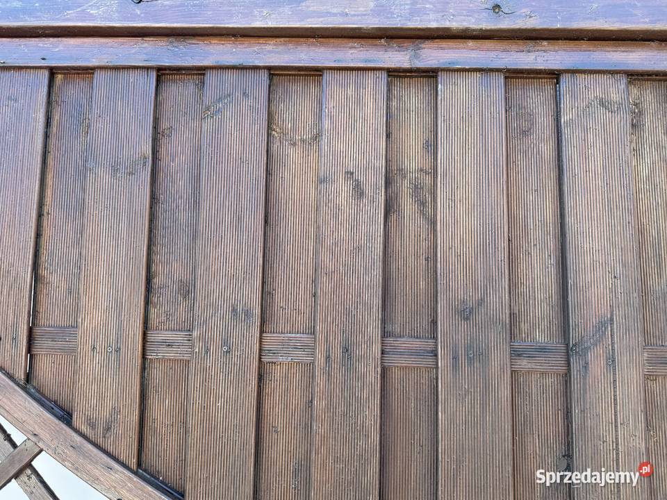 Pergola Płot Drewniany 224x228 kotwy metalowe Poznań