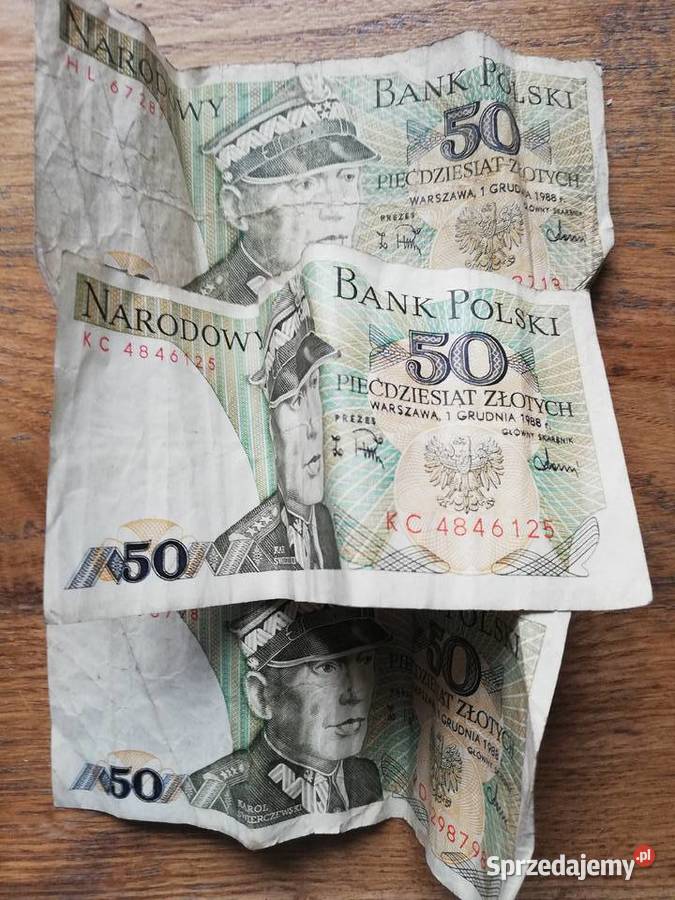 Banknoty Polskie z 1988 r Numizmatyka Kraków