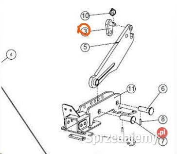 Dżwignia haka Kobylnica