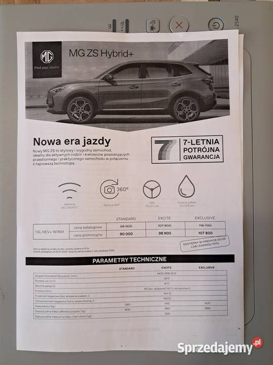 Drukarka laserowa Samsung ML 2540 USB na tonery Kraków
