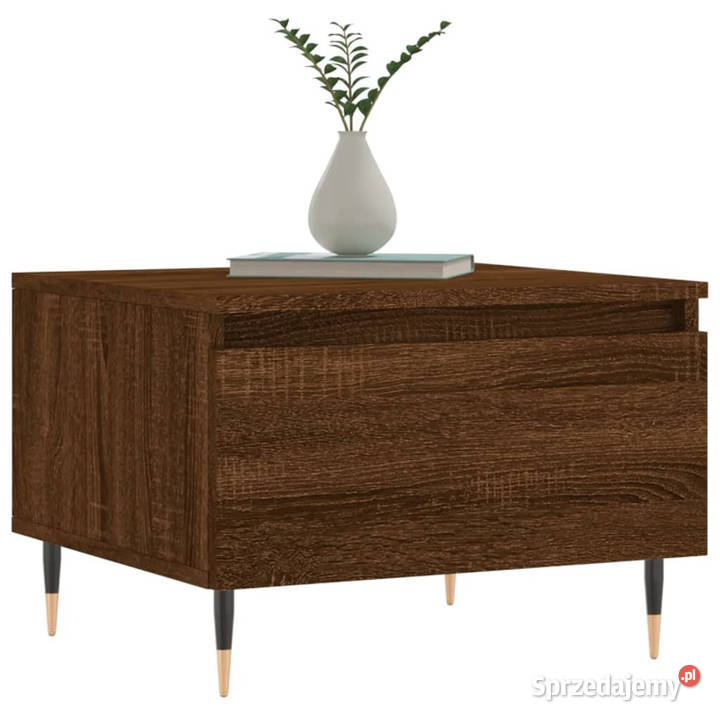 Stoliki kawowe 2 brązowy dąb 50x46x35 WM830859