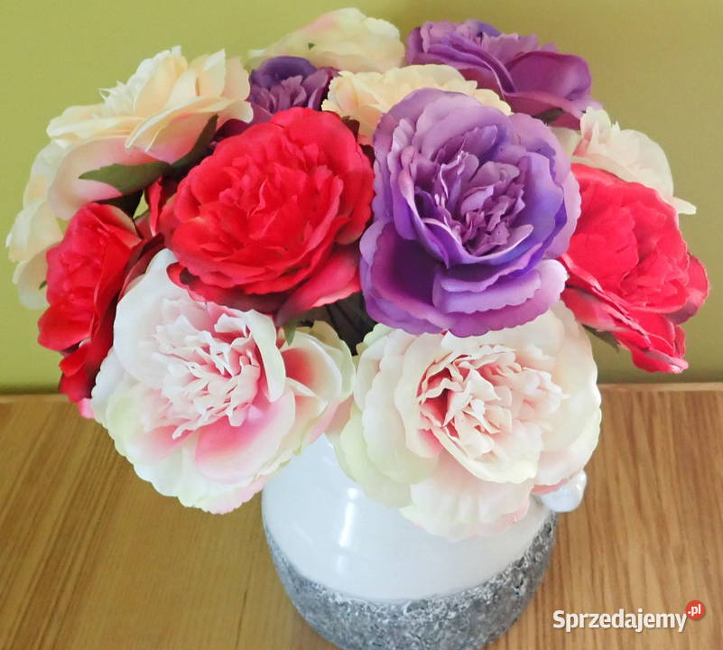 Róże rozwinięte chińskie okazałe 11 Kolory L049 Pozostałe śląskie Siewierz sprzedam