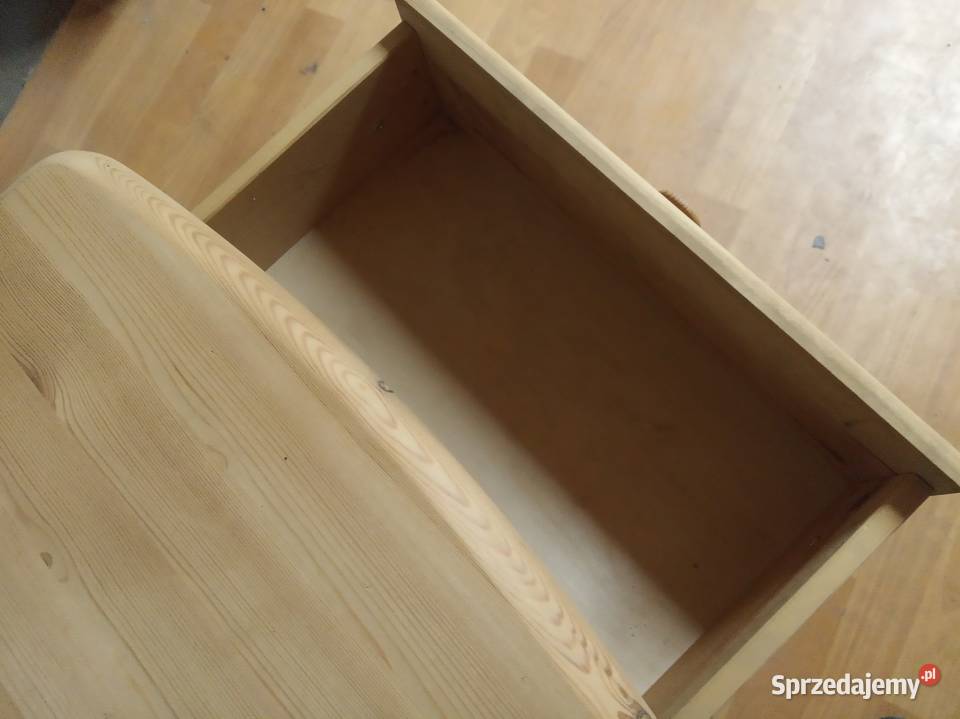 Szafka nocna sosnowa lite drewno 49cm łódzkie Łęczyca