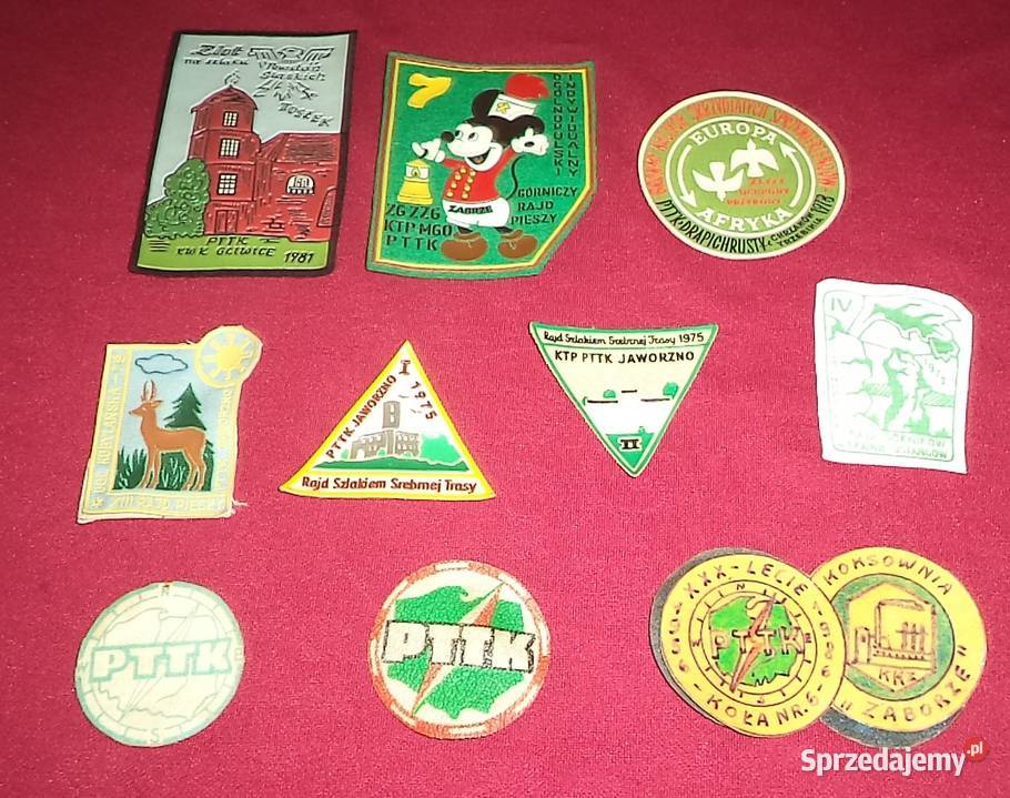 Naszywka odznaka PTTK Myszka Miki 10 sztuk śląskie Piekary Śląskie