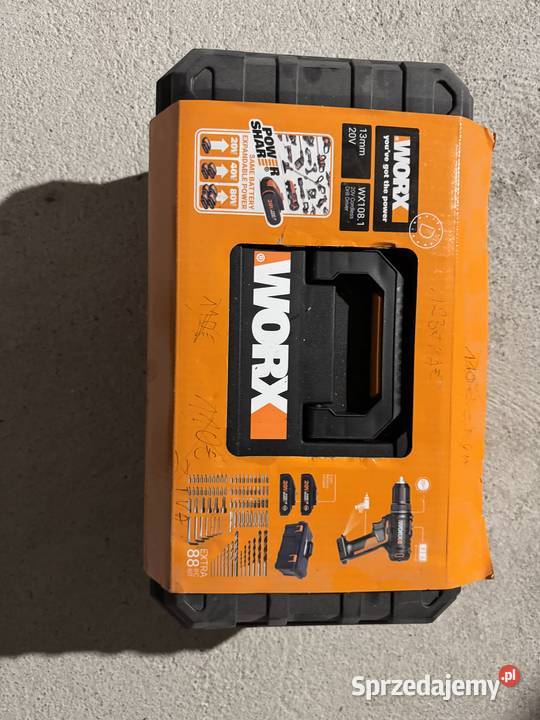 Wkrętarka akumulatorowa WORX WX1081 20V 45Nm LED Wiertarki i wkrętarki Pełch