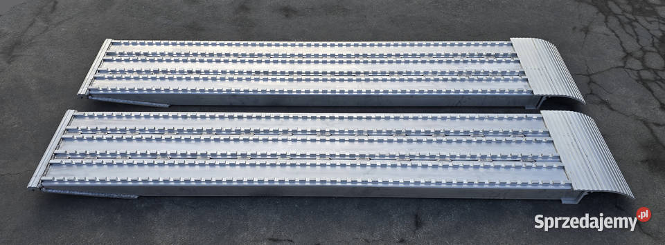Najazdy aluminiowe 75 tony 3500x450x90 mocowanie Lubanie