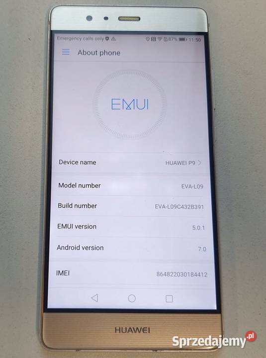 Smartfon HUAWEI P9 332GB 52 LTE Sprawny bez Warszawa