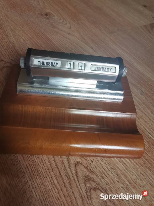 Stary kalendarz wieczny Art Deco Kraków