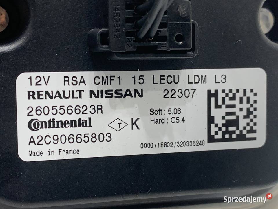 PRZETWORNICA XENON RENAULT CLIO V 260556623R