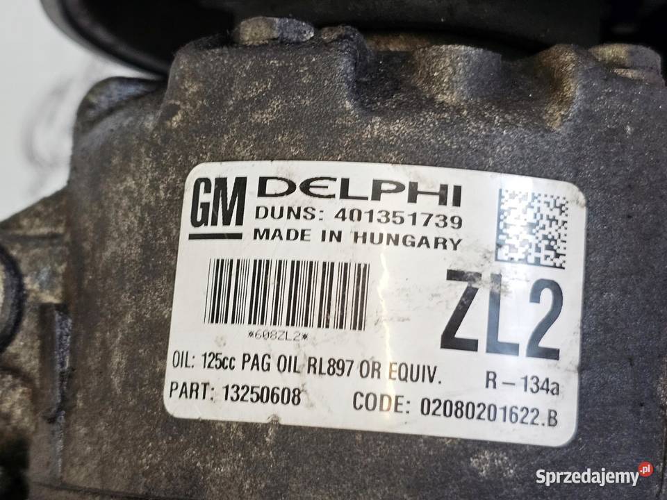 CORSA ASTRA MERIVA 14 TURBO A14NEL 120 sprężarka sprzedam