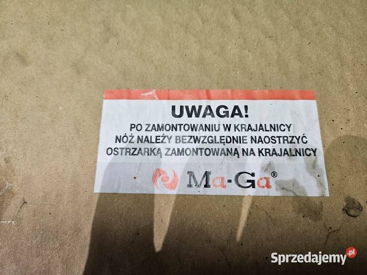 Nóż do krajalnicy MaGa 612p Z002581 GŁADKI