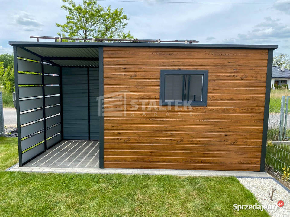 Schowek Domek Ogrodowy 3x2m wiata 15m Drzwi okno Szczecin