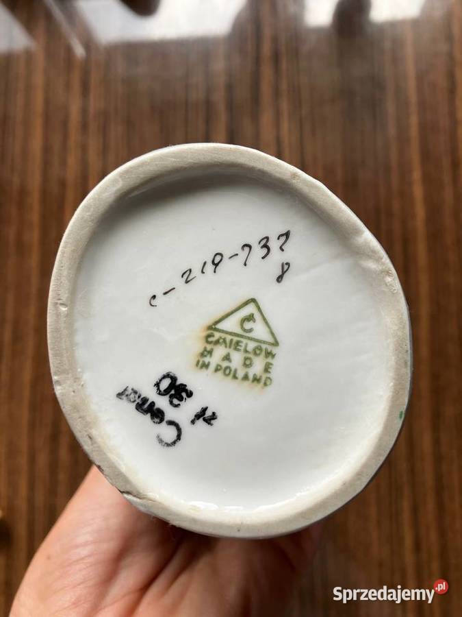 Unikatowy porcelanowy kręcony wazon Pikasiak Nisko