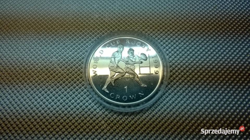 MONETA Wyspa Man 1 korona 1999 Puchar Świata w mazowieckie Warszawa