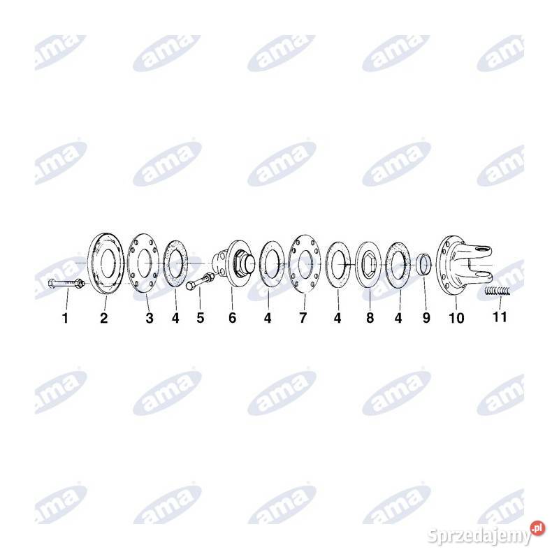 Tulejka sprzęgła ciernego 64x56x125 mm 09991 Kamionna sprzedam