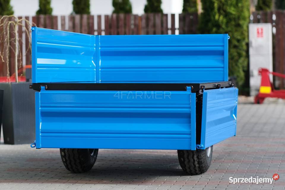 Przyczepa rolnicza jednoosiowa 2T z kiprem podkarpackie Tajęcina