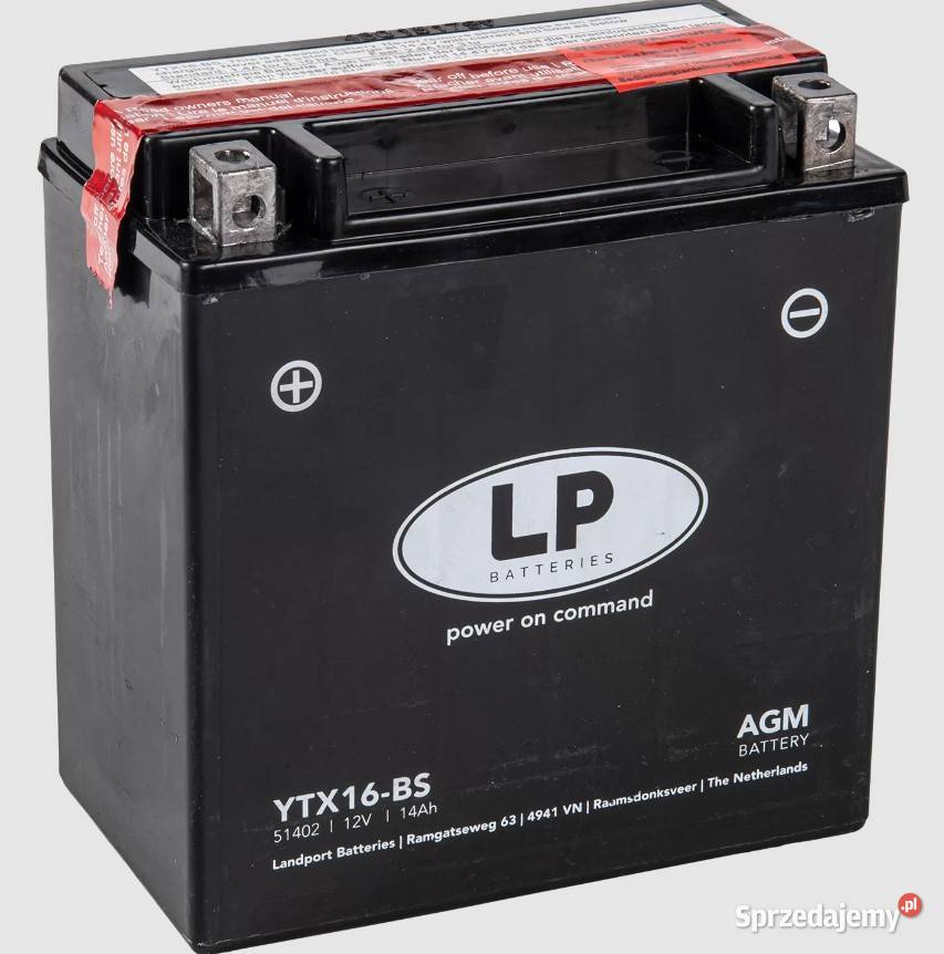 Landport YTX16BS 12V 14Ah 220A Wrocław sprzedam