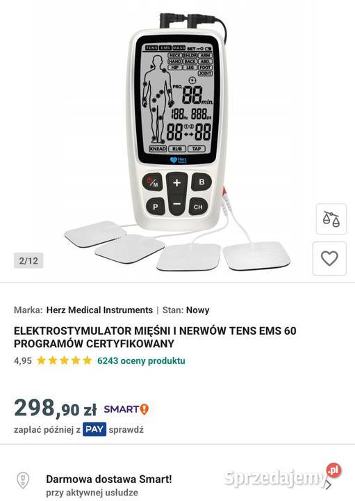 Elektrostymulator Mięśni i Nerwów TENS EMS 60