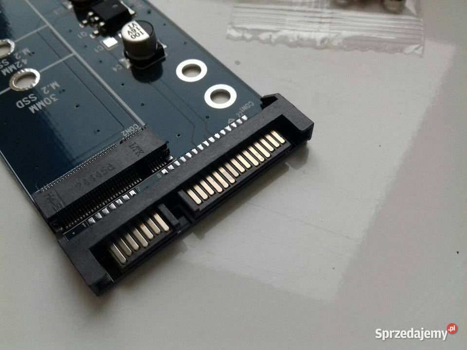 Adapter dysku SSD M2 SATAIII NGFF do SATA30 BKEY kujawsko-pomorskie Bydgoszcz