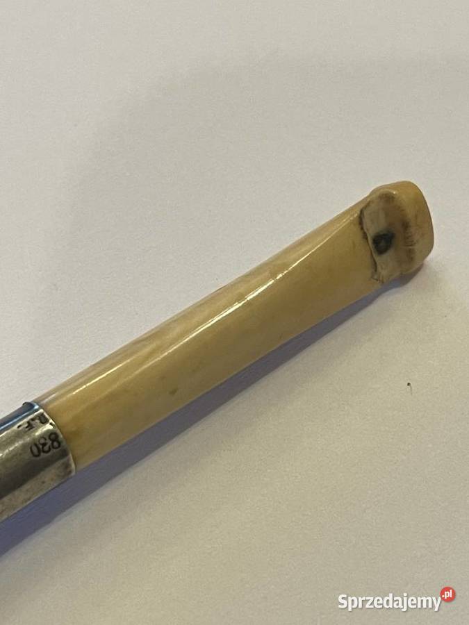 srebrna lufka do papierosa z kością Kraków