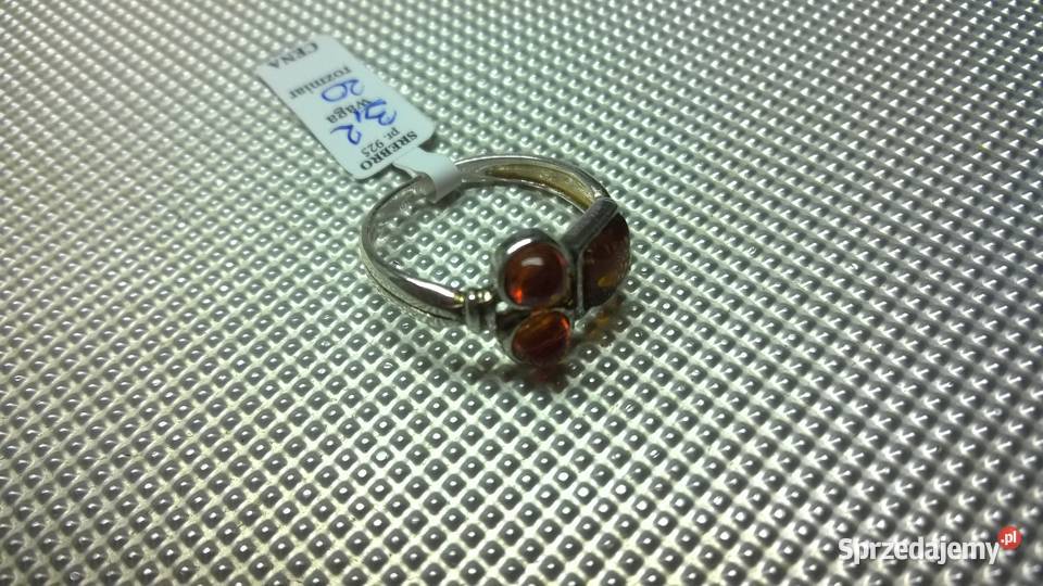 pierścionek Z BURSZTYNAMI 0126 Pierścionki Zegarki i Biżuteria Warszawa