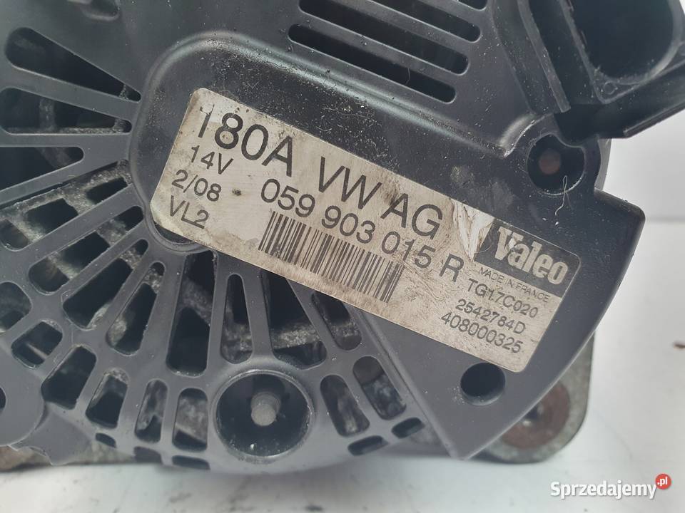 ALTERNATOR Audi A6 C6 27 30 TDI valeo 059903015R Układ elektryczny silnika Chełm sprzedam