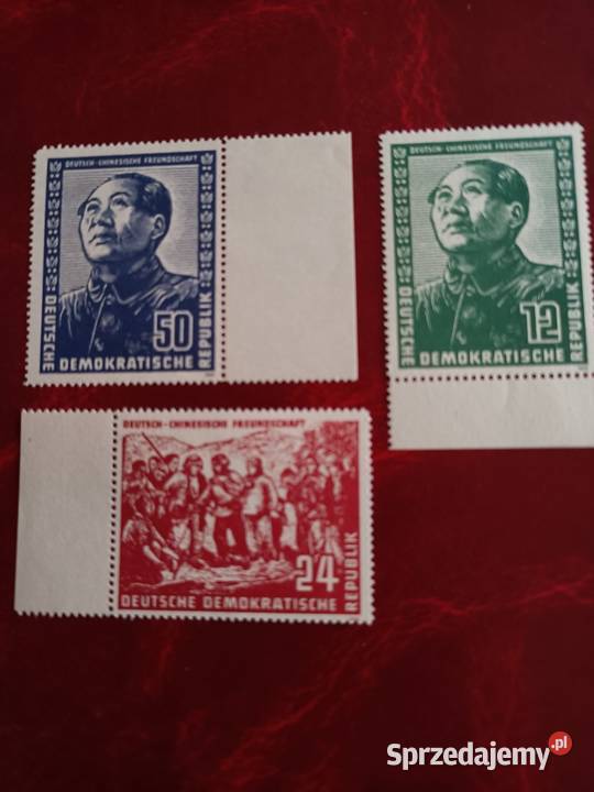 Mao tsetung znaczki NRD sprzedam