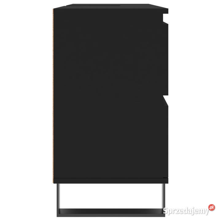 Szafka łazienkowa czarna 80x33x60 materiał Warszawa