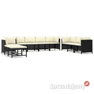 10cz zestaw mebli do ogrodu poduszki rattan PE
