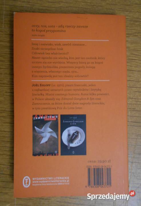 Joel Egloff Człowiek którego brano kogoś innego Parczew sprzedam