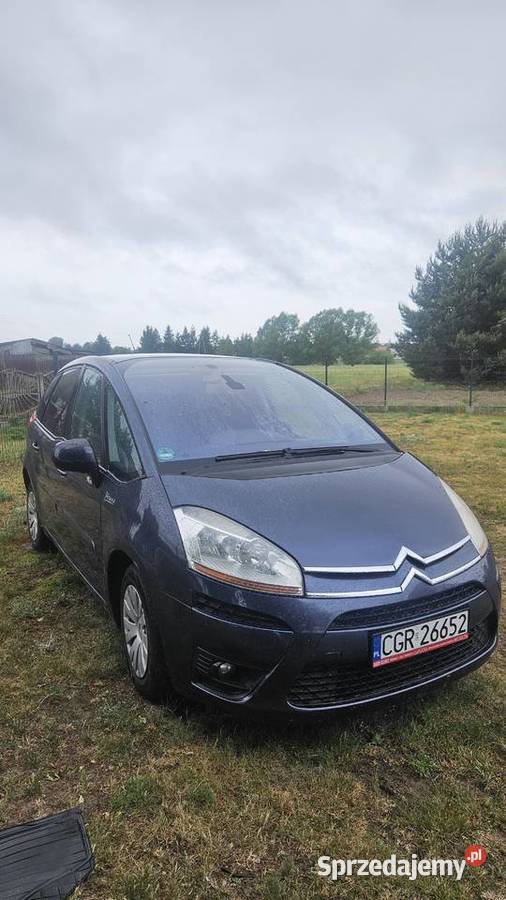 Citroen C4 Grand Picasso 2008 r 16 HDi nieuszkodzony Grudziądz