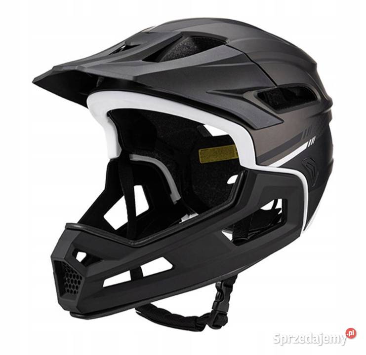 Kask rowerowy pełno twarzowy tytanowy Nowy 5862 Łódź
