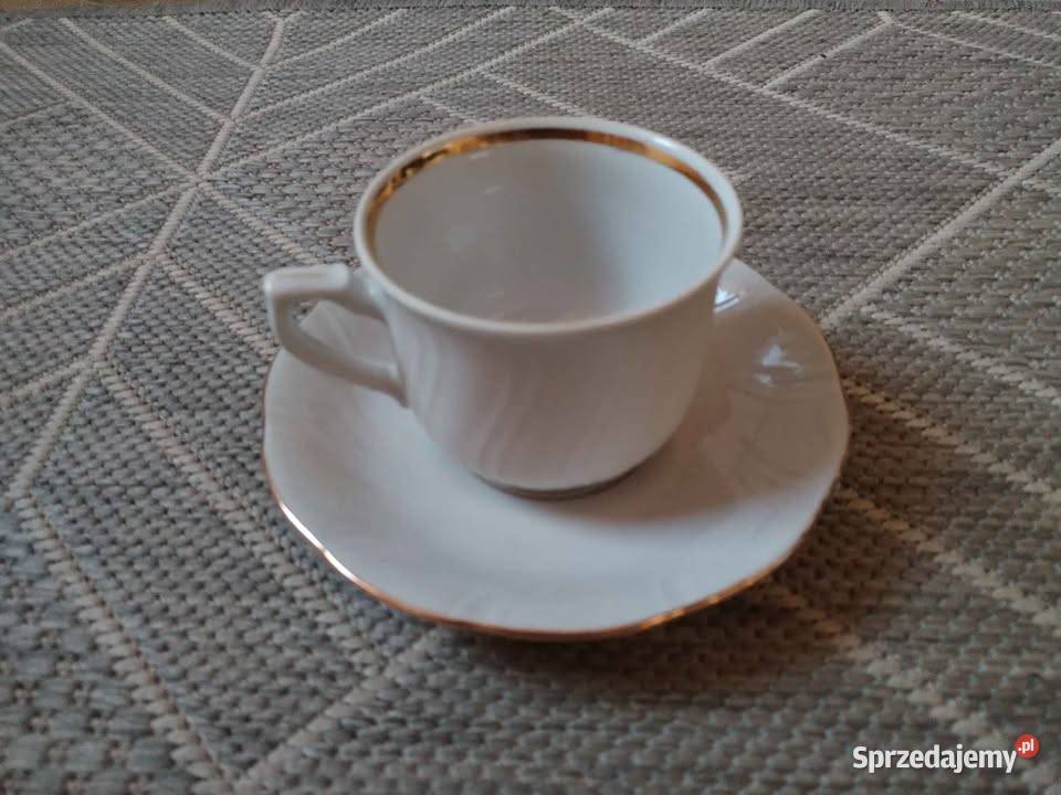Filiżanka ze spodkiem Porcelana Warszawa