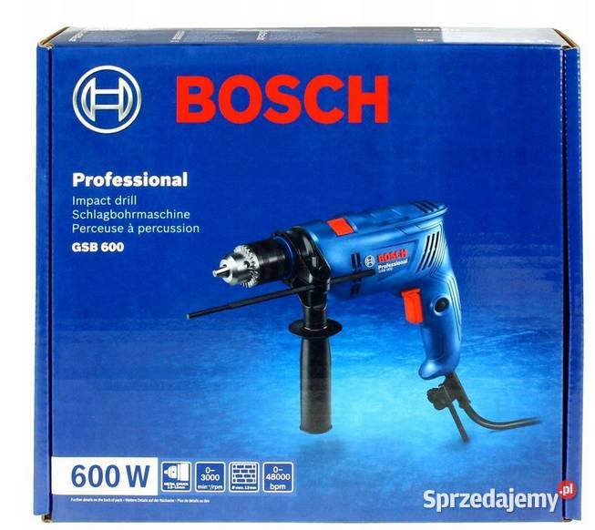 WIERTARKA UDAROWA 600W GSB 600 RE BOSCH Lublin