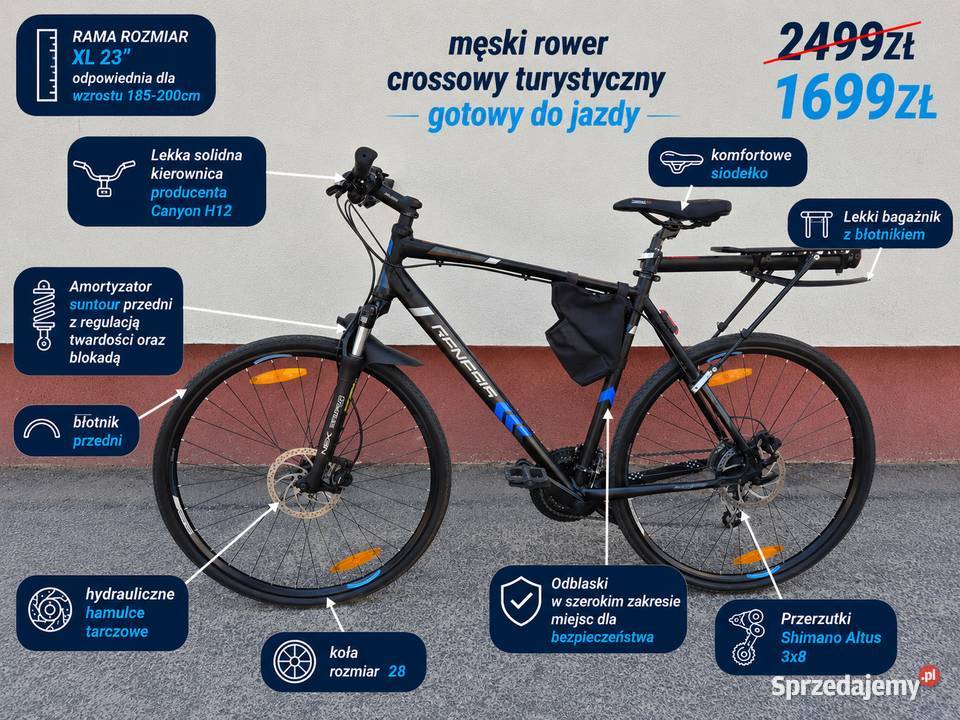 Rower Crossowy Genesis Speed Cross SX Pro 28 Pozostałe Konin sprzedam