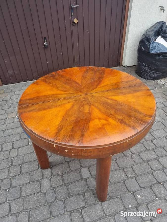 Stary stół Art Deco beczka antyk vintage Sękocin Nowy