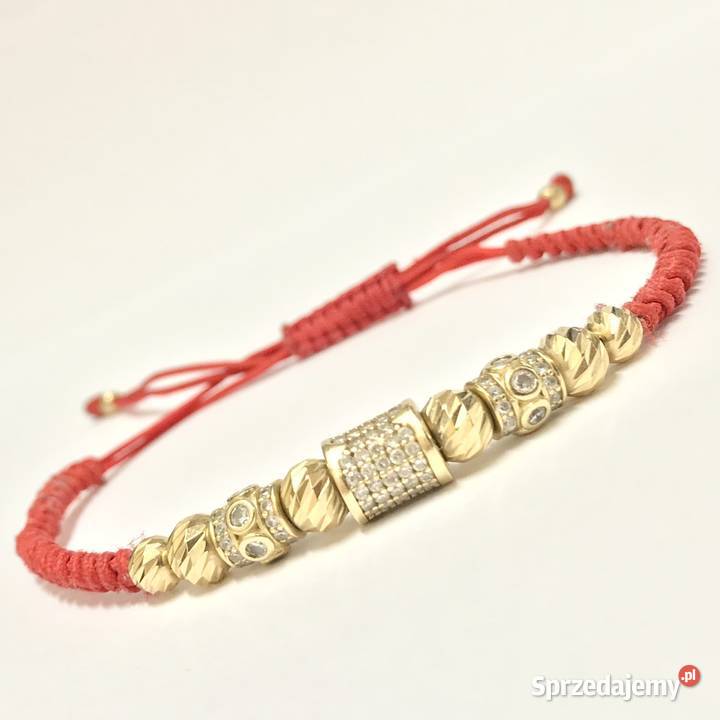 Złota BRANSOLETKA męska 585 14K miękka zdobiona