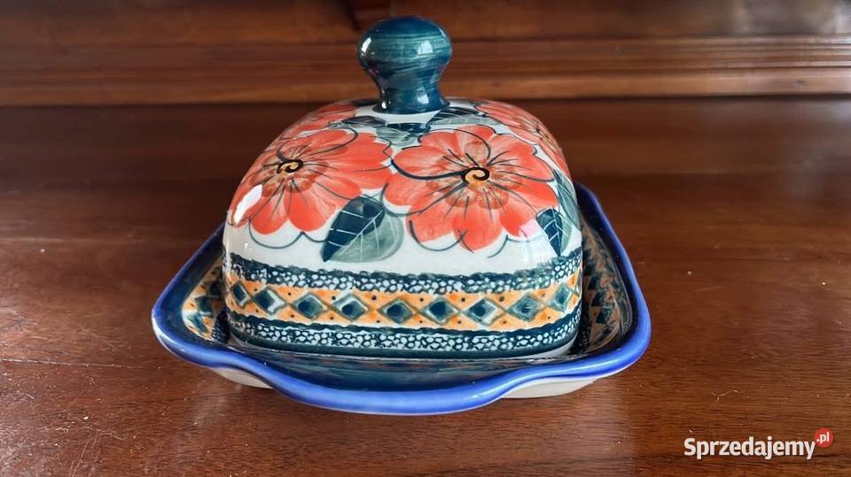 Maselniczka Bolesławiec Ręcznie malowana Hand