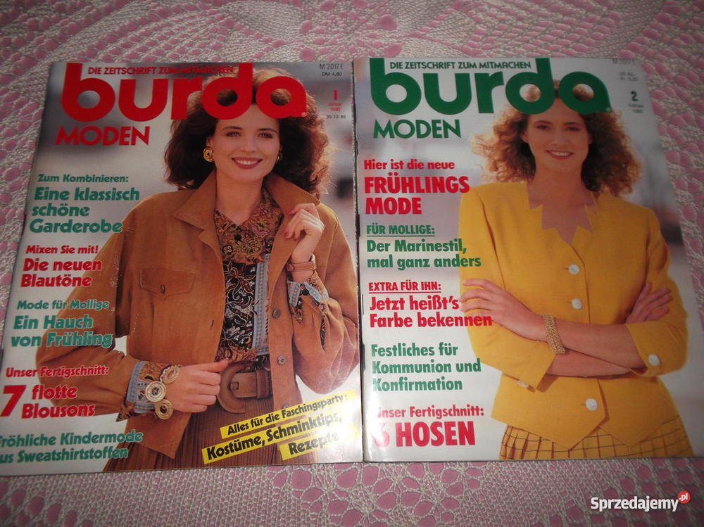 Burda z wykrojami numery archiwalne Rok wydania 2005 sprzedam