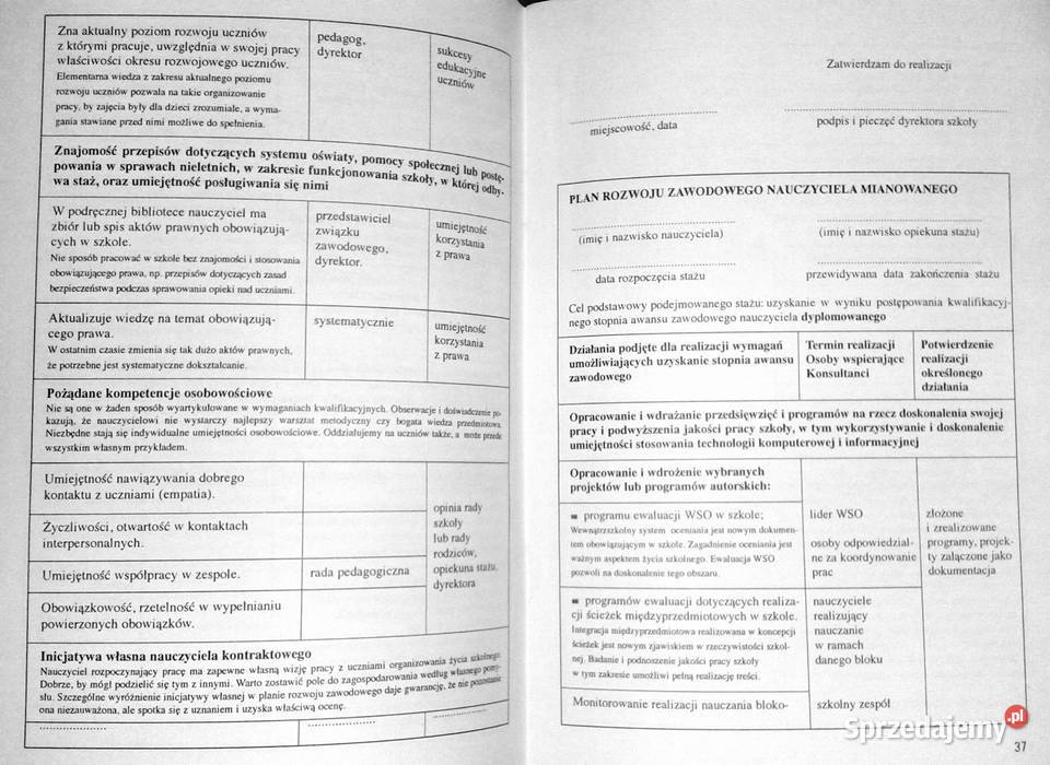Awans zawodowy nauczycieli Poradnik Krystyna Rok wydania 2000