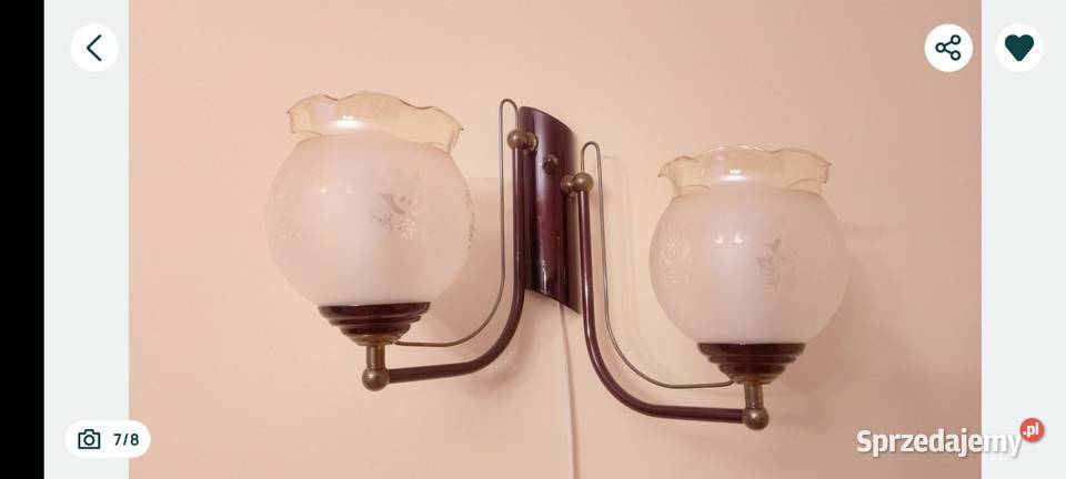 Żyrandol i kinkiet vintage Łódź